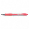 PILOT Stylo roller encre gel G-2. Pointe moyenne 07 RT. Couleur Rouge néon