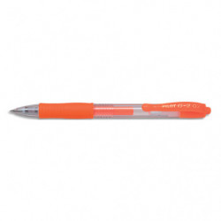 PILOT Stylo roller encre gel G-2. Pointe moyenne 07 RT. Couleur Orange néon