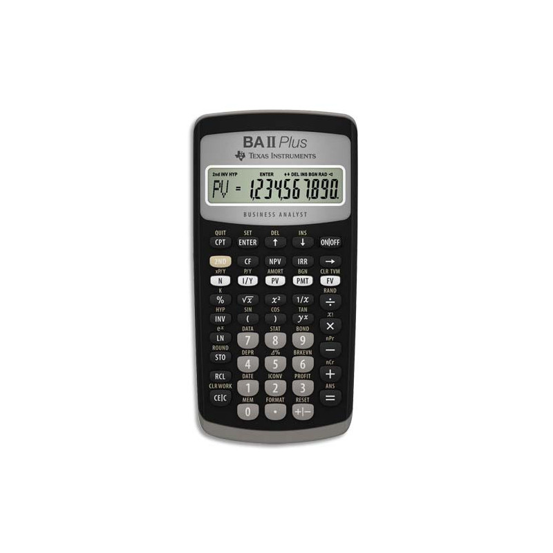 TEXAS INSTRUMENTS Calculatrice financière BA-II-Plus IIBAPL/TBL/4E2/B