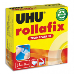UHU Recharge rouleau adhésif Rollafix transparent 33mx19mm