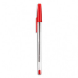 1ER Stylo bille. Pointe 1.0. Encre Rouge.