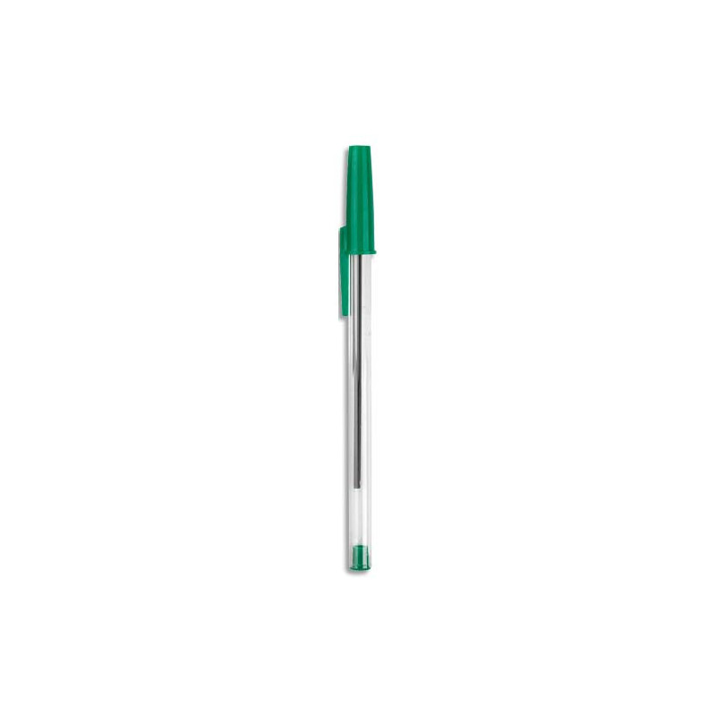 1ER Stylo bille. Pointe 1.0. Encre Verte.