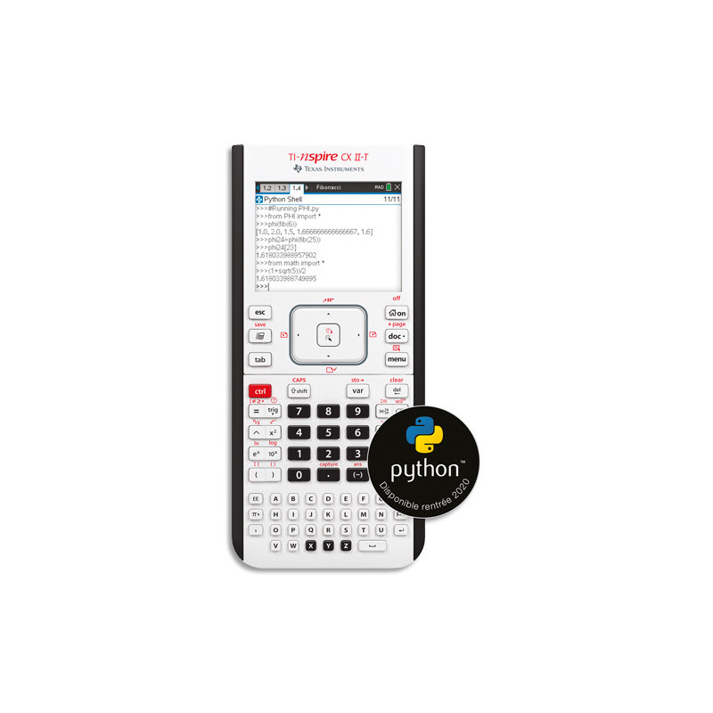 TEXAS INSTRUMENTS Calculatrice graphique TI-Nspire CX II-T NSCX2/TBL/3E14