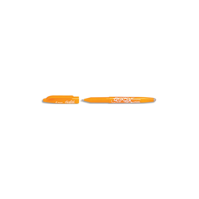 PILOT Roller gel FriXion Ball 07. Effaçable et rechargeable. Encre Orange abricot