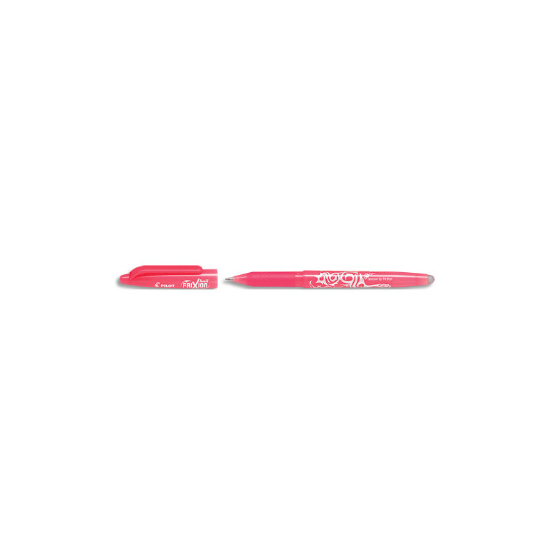 PILOT Roller gel FriXion Ball 07. Effaçable et rechargeable. Encre Rose Corail