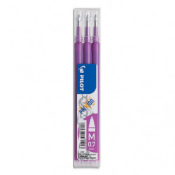 PILOT Set de 3 recharges pour roller FriXion Ball 07. Pointe moyenne 0,7 mm. Encre Mauve