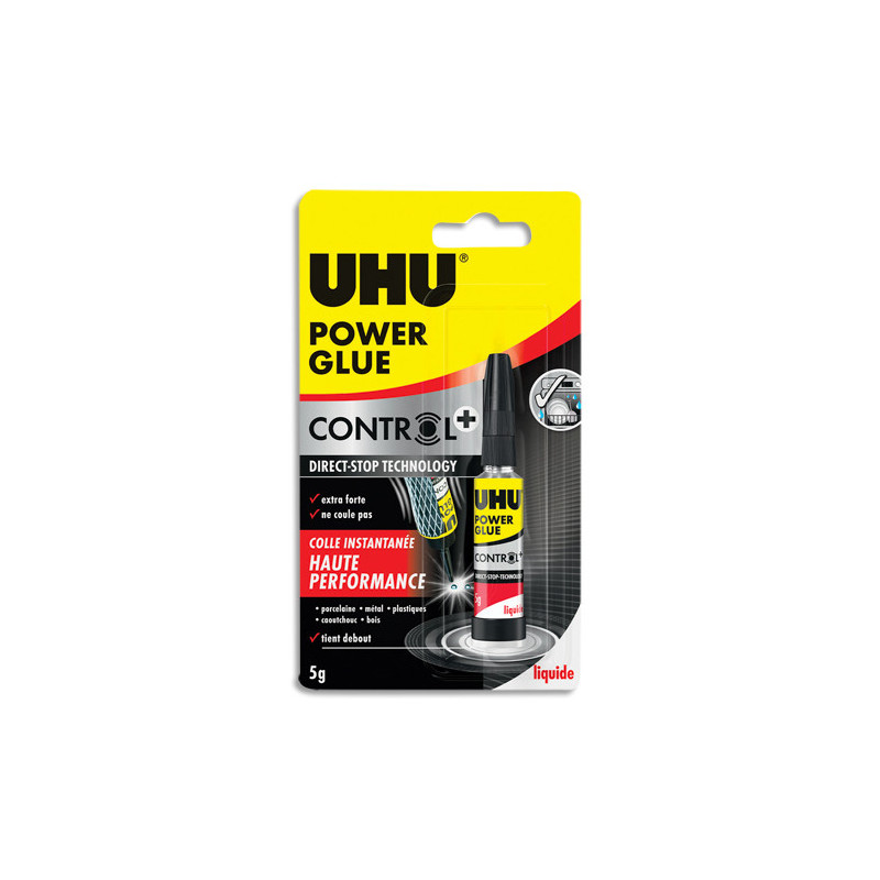 UHU Colle rapide liquide Power Control+. Tient debout 5g