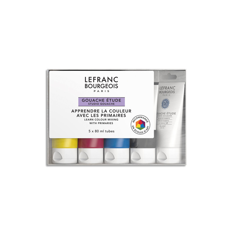 LEFRANC & BOURGEOIS Set Etudiant Gouache Etude 5x80 ML