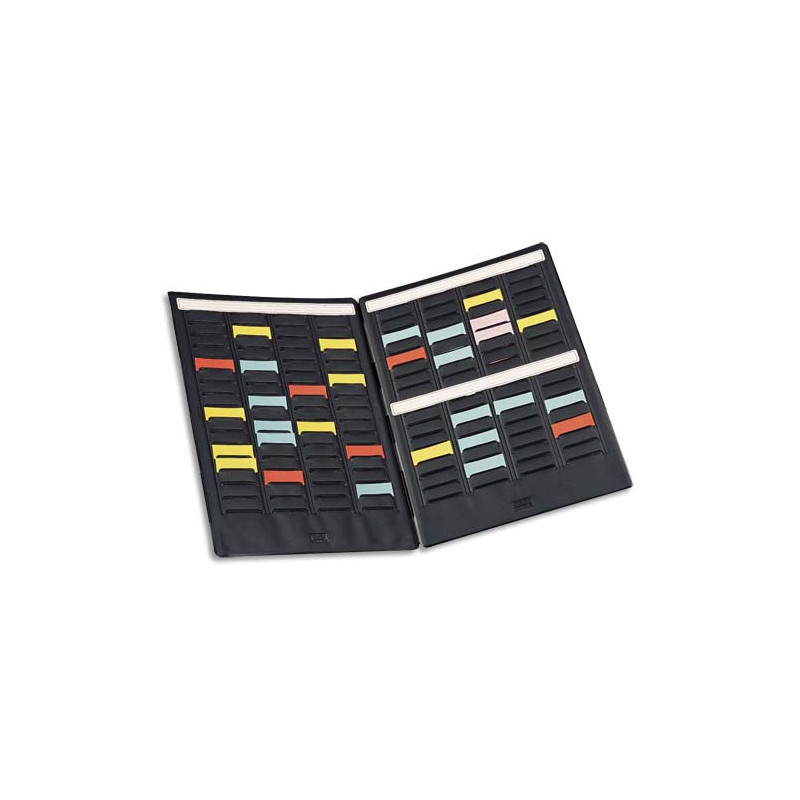 NOBO Paire de volets de couverture MINI-PLANNER 4 bandes de 17 fiches indice 1,5