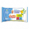 MR PROPRE Paquet de 60 Lingettes nettoyantes fabriquées avec 100% de fibres recyclées. Parfum Citron