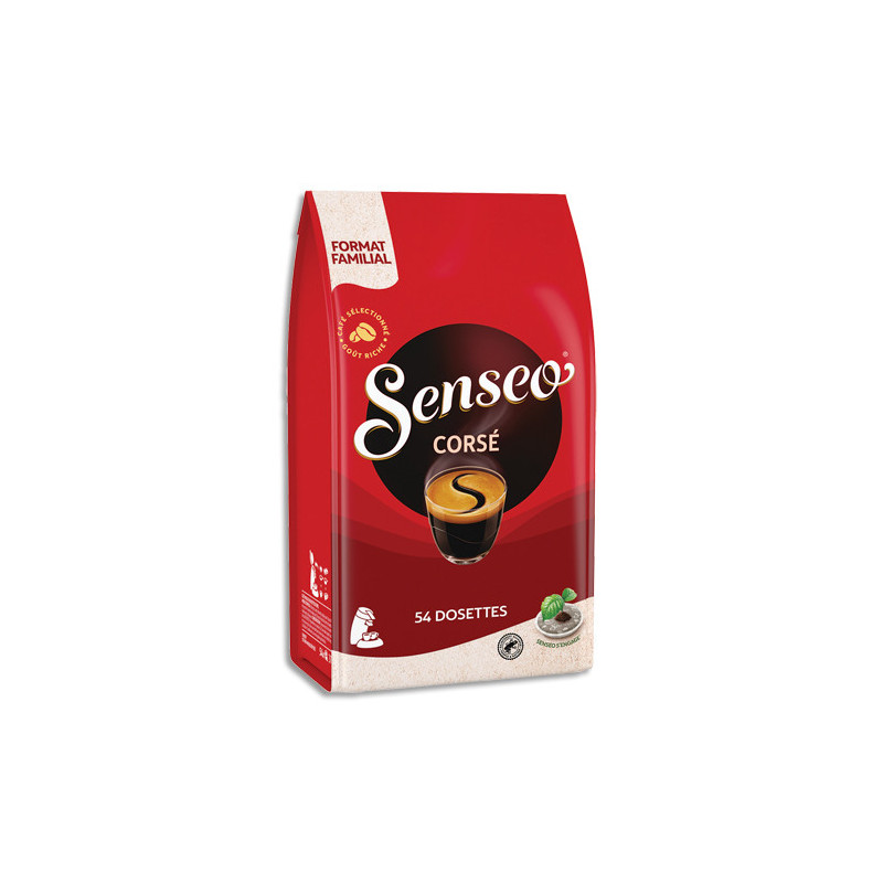 SENSEO Paquet de 54 dosettes de café moulu Corsé fort et intense