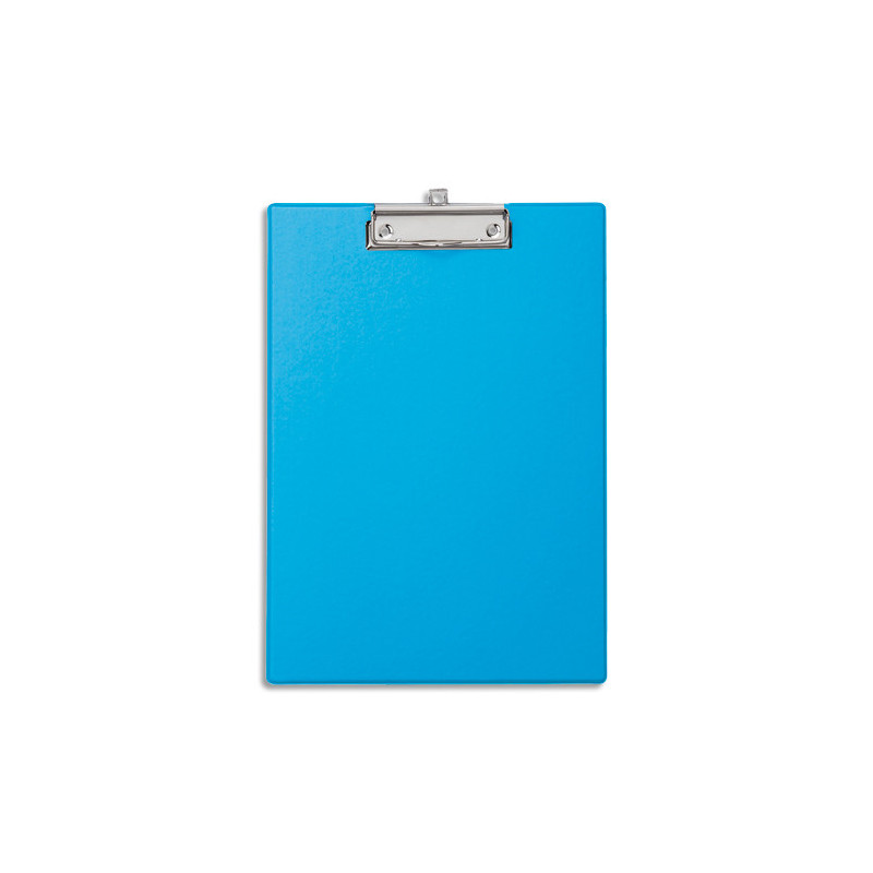 MAUL Porte-bloc simple A4 en PVC avec pince métal. Coloris bleu