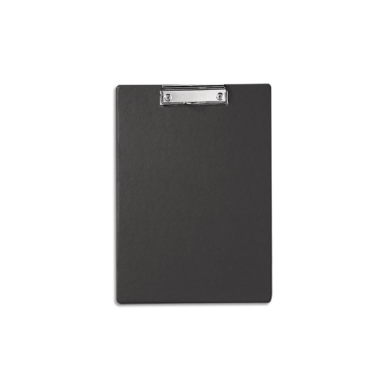 MAUL Porte-bloc simple A4 en PVC avec pince métal. Coloris noir