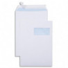 GPV Boîte de 250 pochettes vélin Blanc 90g C4 229x324mm auto-adhésives avec fenêtre 50x110mm