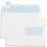 GPV Boîte de 500 enveloppes vélin Blanc 80g C5 162x229mm auto-adhésives avec fenêtre 45x100mm