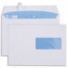 GPV Boîte de 500 enveloppes imprimables vélin Blanc 80g C5 162x229mm auto-adhésives avec fenêtre 45x100mm