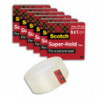 SCOTCH Lot de 6 rubans à cacheter Super-Hold Scotch® 19 mm x 25,4 m