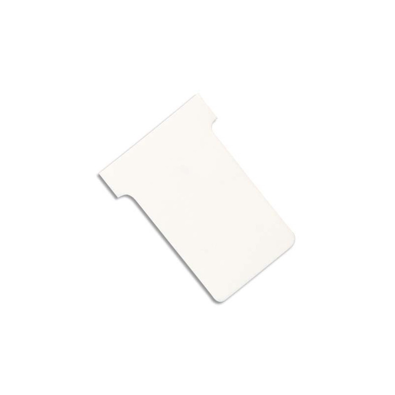 NOBO Etui de 100 fiches T en carton, 170 g/m2, indice 4, blanc