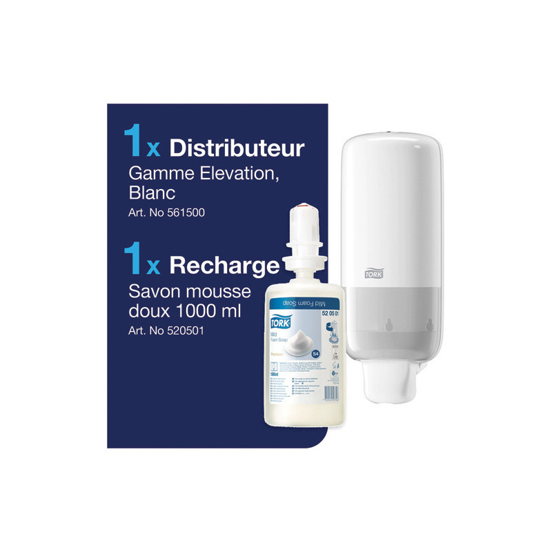 TORK Distributeur Starter Pack , livré avec cartouche savon multi-usages 520501