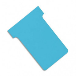 NOBO Etui de 100 fiches T en carton, 170 g/m2, indice 3, bleu clair