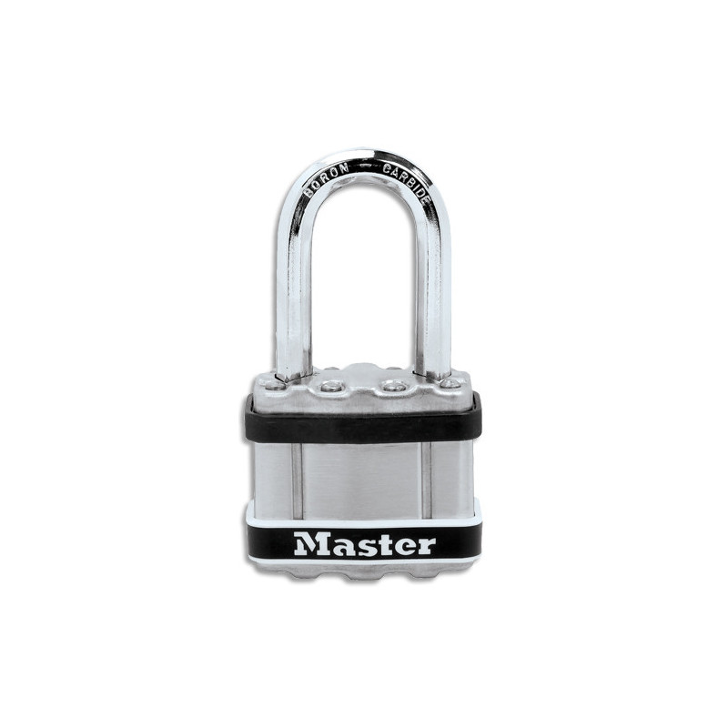 MASTER LOCK Cadenas Excell® Marine en acier laminé à clé pour extérieur  4 clés fournies