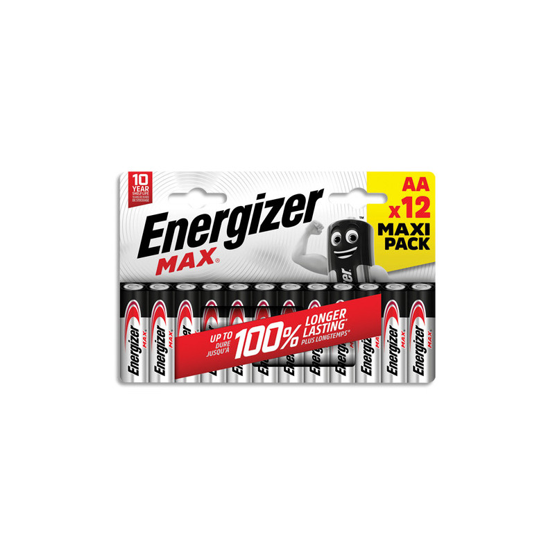 ENERGIZER Blister de 12 piles AAA LR03 Max 7638900438031