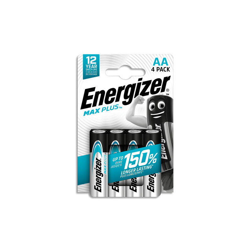 ENERGIZER Blister de 4 piles Max Plus AA 7638900437300