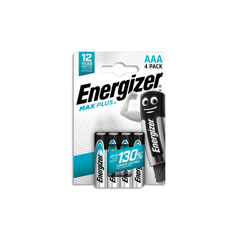 ENERGIZER Blister de 4 piles Max Plus AAA 7638900437461