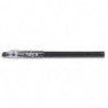 PILOT FriXion Ball Stick non rechargeable. Pointe conique moyenne 0,7mm. Encre effaçable noire