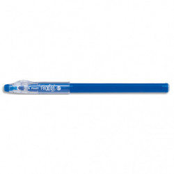 PILOT FriXion Ball Stick non rechargeable. Pointe conique moyenne 0,7mm. Encre effaçable bleue