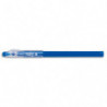 PILOT FriXion Ball Stick non rechargeable. Pointe conique moyenne 0,7mm. Encre effaçable bleue