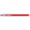 PILOT FriXion Ball Stick non rechargeable. Pointe conique moyenne 0,7mm. Encre effaçable rouge