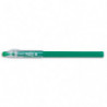 PILOT FriXion Ball Stick non rechargeable. Pointe conique moyenne 0,7mm. Encre effaçable vert