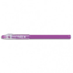 PILOT FriXion Ball Stick non rechargeable. Pointe conique moyenne 0,7mm. Encre effaçable violet