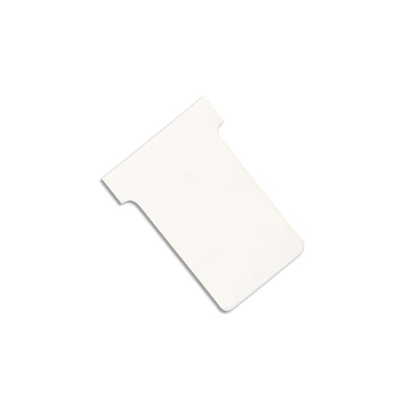 NOBO Etui de 100 fiches T en carton, 170 g/m2, indice 2, blanc