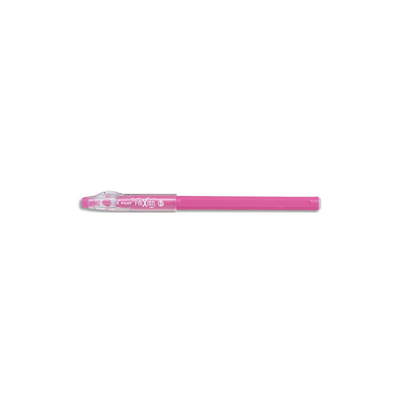 PILOT FriXion Ball Stick non rechargeable. Pointe conique moyenne 0,7mm. Encre effaçable rose