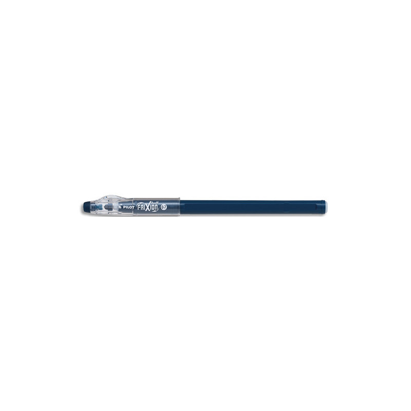 PILOT FriXion Ball Stick non rechargeable. Pointe conique moyenne 0,7mm. Encre effaçable bleu nuit