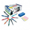 PILOT Coffret Brainstorming : 5 v-board master + 12 v-sign pen + 1 brosse + 1 lot de notes adhésives