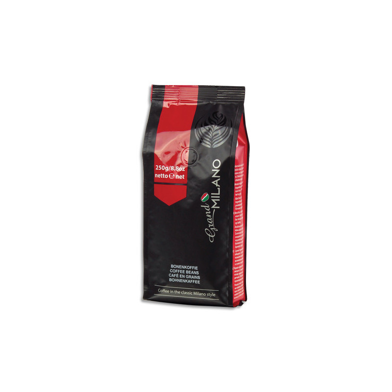 MIKO Paquet de 250g Café en grains ''Grand Milano'' ESPRESSO 95% Arabica 5% Robusta