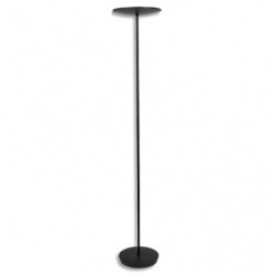 ALBA Lampadaire LED en acier et ABS. Tête : Ø 35 cm Hauteur : 185 cm . Noir