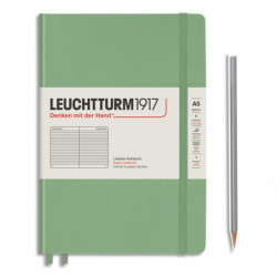 LEUCHTTURM 1917 Carnet rigide 14,8x21cm 251 pages lignées numérotées. Coloris Vert sauge