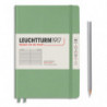 LEUCHTTURM 1917 Carnet rigide 14,8x21cm 251 pages lignées numérotées. Coloris Vert sauge