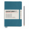 LEUCHTTURM 1917 Carnet rigide 14,8x21cm 251 pages lignées numérotées. Coloris Bleu jean