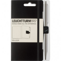 LEUCHTTURM1917 Passant élastique pour stylo. A coller format 4x4x1,5cm. Coloris Noir