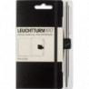 LEUCHTTURM1917 Passant élastique pour stylo. A coller format 4x4x1,5cm. Coloris Noir