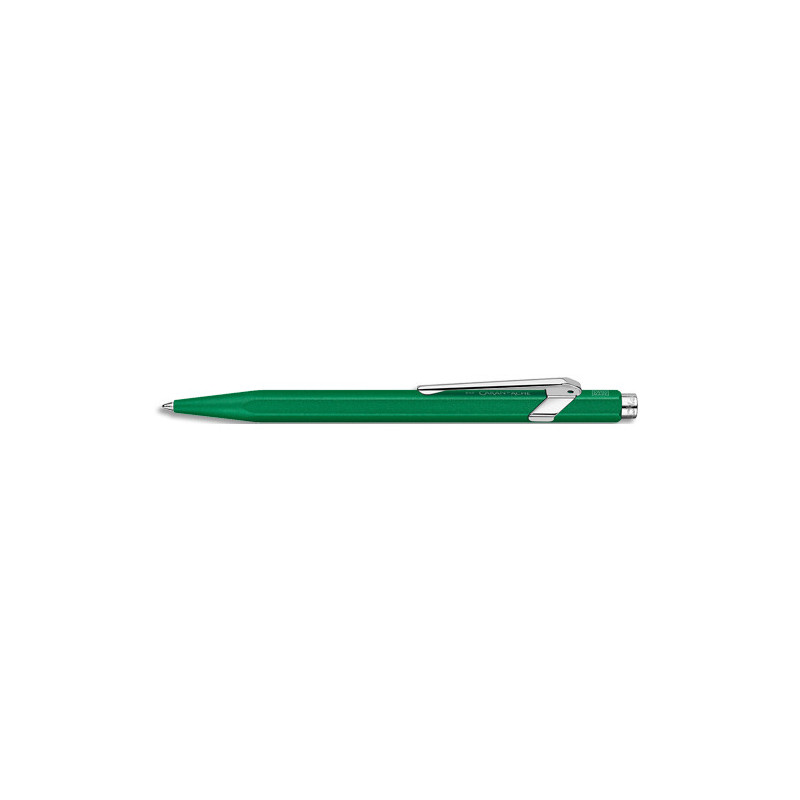 CARAN D'ACHE Stylo bille 849 Colormat X : Corps hexagonal en aluminium, finition microbillée - Corps Vert
