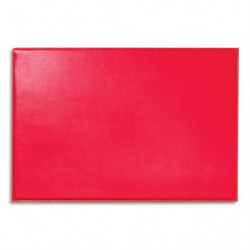 QUO VADIS Sous-main Satiny en cuir. Dimensions (l x p) : 56 x 38 cm. Coloris rouge