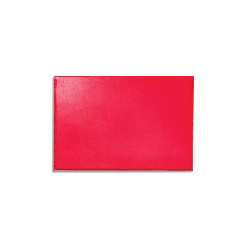 QUO VADIS Sous-main Satiny en cuir. Dimensions (l x p) : 56 x 38 cm. Coloris rouge