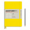 LEUCHTTURM 1917 Carnet souple 14,8x21cm 123 pages lignées numérotées. Coloris Jaune citron