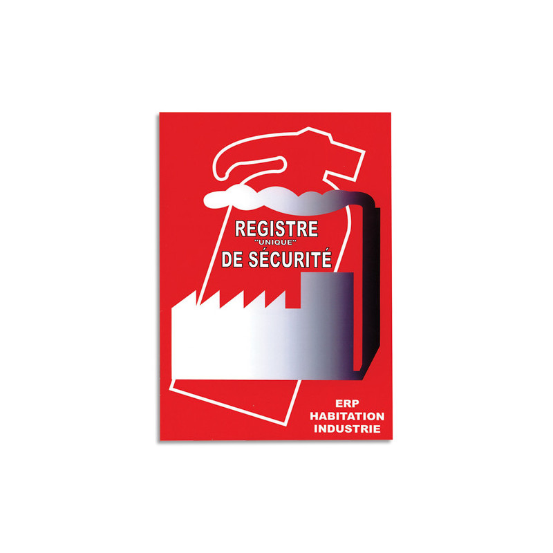 WONDAY Registre de sécurité A4 64 pages, présente toutes les règles relative ERP, L30xH0,4xl21 cm